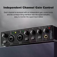 ราคา อินเทอร์เฟซเสียง, การ์ดเสียง USB, RHM, 2 ในสองออก, บอร์ดเสียงอินเทอร์เฟซ, พลังแฝง 48V, เหมาะสำหรับการบันทึก, เครื่องผสมเสียงระดับมืออาชีพและเครื่องขยายเสียงไมโครโฟน, พร้อมพอร์ต X (1732534549697561919)