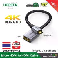 ราคา อะแดปเตอร์ Micro HDMI เป็น HDMI, UGREEN, รุ่น 10553, ตัวผู้กับตัวเมีย, รองรับ 4K, 3D, 1980x1080 อีเธอร์เน็ต ARC (1733112976627107126)