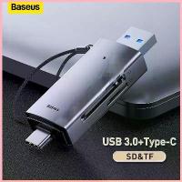 ราคา Baseus การ์ดรีดเดอร์ Card Reader อะแดปเตอร์การ์ดรีดเดอร์ USB A & Type C เป็น SD/TF OTG USB 3.0 อะแดปเตอร์ ขาย (1732968113823647465)