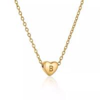 ราคา สร้อยคอตัวอักษรหัวใจสีทอง, วัสดุสแตนเลส, สร้อยคอโซ่เริ่มต้น ทอง ปลอม เหมือน ถุงเงิน ถุงทอง เรียกทรัพย์ คอ ผู้หญิง ถุง ทอง ดัก ทรัพย์ เงิน แหวน (1732445861772232336)