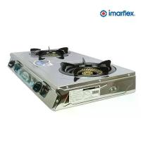 ราคา [COD] IMARFLEX อิมาร์เฟล็ค เ GAS STOVE เตาแก๊ส2 หัว เตาแก๊สตั้งโต๊ะ เตาแก๊ส เตาแก๊สหน้าสแตนเลสหัวคู่ หัวทองเหลือง รุ่น IG-323 รับประกัน1ปี (1732884477829350848)