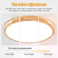 ราคา [COD] GEJIESE โคมไฟติดเพดาน ไฟเพดานบ้าน led ไฟเพดานปรับแสงได้ ไฟ 3 สี รีโมทควบคุม ครอบไม้ ไฟ led ฝ้าเพดาน ไฟเพดานบ้าน led 220v ไฟตกแต่งเพดาน G52 (1733468613244584997)