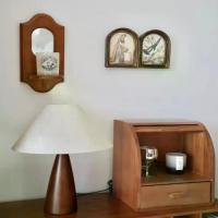 ราคา โคมไฟตั้งโต๊ะไม้ วัสดุไม้ สไตล์วินเทจ ดีไซน์เรียบง่าย ตกแต่งศิลปะ โคมไฟตั้งโต๊ะ เหมาะสำหรับไฟคาเฟ่ โคมไฟตั้งโต๊ะ (1732906268210005851)