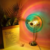 ราคา ใหม่ หรี่แสงได้ 3 สี โคมไฟตั้งโต๊ะ LED ชาร์จผ่าน USB ได้ ไฟ LED รุ้ง โคมไฟตั้งโต๊ะ ข้างโคมไฟ บ้าน (1733335710411425079)