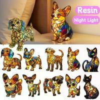 ราคา ไฟกลางคืนศิลปะ, ซีรีย์สุนัขคอร์กี้น่ารัก, ทำด้วยมือจากเรซิน, โคมไฟตั้งโต๊ะ LED, สำหรับห้องนั่งเล่นและห้องนอน, การออกแบบสัตว์, น่ารัก (1732997218315371953)