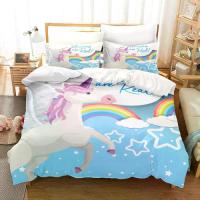 ราคา ชุดเครื่องนอนลายยูนิคอร์นน่ารักสำหรับนักเรียน หอพัก ผ้าปูที่นอน ปลอกผ้านวม สไตล์ครบครัน นุ่มสบายเป็นพิเศษ เพิ่มความสวยงามให้กับบ้าน อ่อนโยนต่อผิว หลับสบาย ขนเป็ด เทียม ชุด เครื่อ (1733263492379739220)