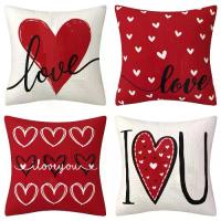 ราคา หมอนวันวาเลนไทน์ลายปลา หมอนอิงพิมพ์ลายหัวใจสีแดง หมอนผ้าลินินสำหรับตกแต่งบ้าน ปลอกหมอน (1733447961709282652)