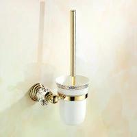 ราคา แปรงขัดโถส้วมติดผนัง สีทองปัดเงา พร้อมที่ยึด แปรงขัดห้องน้ำ ชุดที่ยึดแปรงขัดโถส้วม (1733244712310900498)