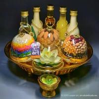 ราคา ชุดไหว้พระพรหม พระวิษณุ พระศิวะ พระตรีมูรติ เทพฮินดูทุกพระองค์ | ชุดไหว้สมบูรณ์ พร้อมพานรอง ซื้อ พระ เชือกร่ำไอยเรศเครื่องหอมไทยโบราณ เช่า พระ เชิงเทียน ดอกไม้ บูชา พระ พระเหรียญ ยอดนิยม (173218814351