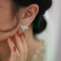 ราคา ต่างหูสตั๊ดดอกไม้ไฟสำหรับผู้หญิง ต่างหูหรูหราราคาไม่แพง สง่างาม อเนกประสงค์ ไข่มุกเทียม เพทาย ดอกไม้ คลิปหนีบหู (1729772961029589055)