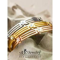 ราคา 555jewelry กำไลข้อมือ แฟชั่น ผู้หญิง สแตนเลส สตีล แท้ ดีไซน์ รูปกระบองเพชร มี ดอกไม้ น่ารัก รุ่น MNC-BG494 [BG18] (1731600328747551140)