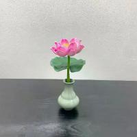ราคา จำลองดอกบัวขนาดเล็ก, Shangpinju, เดสก์ท็อป, เรียบง่าย, บูชาพระพุทธรูปพร้อมแจกัน, ดอกไม้ปลอม, ดอกไม้พลาสติก พระ เครื่อง หลวง พ่อ แพวัด พิกุล ทอง ด อก ไ ม ้ ร ั บ ป (1732128207197930987)