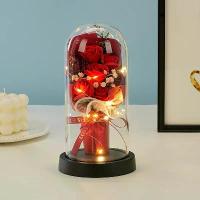 ราคา ช่อดอกไม้ประดิษฐ์ถือมือ ดอกกุหลาบอมตะ ช่อดอกไม้ประดิษฐ์สำหรับตกแต่ง ปกคลุมโคมไฟแก้ว ดอกไม้ปลอม ของขวัญวันวาเลนไทน์ โคมไฟดอกกุหลาบ (1733472812030526608)