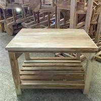 ราคา โต๊ะวางของ โต๊ะข้างเตียง โต๊ะขาทึบไม้สักแท้ (1732844421619812051)