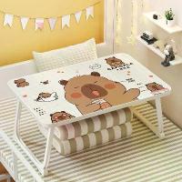 ราคา โต๊ะพับขนาดเล็ก โต๊ะข้างเตียง โต๊ะเรียนออนไลน์นักเรียนมัธยมปลาย นักศึกษาวิทยาลัย โต๊ะข้างเตียง ลายการ์ตูนเพิ่มความสูง โต๊ะข้างเตียง (1731339333173413235)