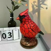 ราคา แสงบรรยากาศ เรซิน โคมไฟตั้งโต๊ะรูปนกสีแดง ทำด้วยมือ ไม่ซ้ำใคร โคมไฟกระจกสี แสงสว่างนุ่มนวล ประณีต โคมไฟตั้งโต๊ะรูปนก โต๊ะข้างเตียง (1733193578907731501)