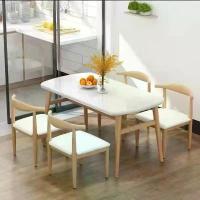 ราคา พร้อมส่ง ชุดโต๊ะกินข้าว ชุดโต๊ะทานข้าว พร้อมเก้าอี้4ที่นั่ง โต๊ะกาแฟ ชุดโต๊ะอเนกประสงค์ ไม้เนิ้อแข็ง ไม้ (1729672643532786329)