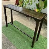 ราคา Sukthongเเพร่ โต๊ะบาร์ไม้สักเเท้ 135*35 สูง 95 CM สีโอ๊คเคลือบเงา S-466 โต๊ะเคาท์เตอร์บาร์ โต๊ะอาหาร โต๊ะกาเเฟ (1729651341773605796)