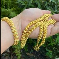 ราคา เซ็ท2ชิ้นสร้อยคอ-ข้อมือดอกพิกุล (คอ2มือ3)(คอ3มือ3)งดงาม อลัง ฟรีกล่อว ตะขอ (1731976808936213096)