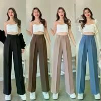 ราคา WT07 รุ่นพรางหุ่น กางเกงขายาวเอวสูง ผ้าไมโคร ทรงกระบอกใหญ่ ตะขอ 2 หูเข็มขัด กางเกงทรงกระบอกใหญ่ กางเกงทรงกระบอก กางเกงขากระบอก กางเกงขายาว กางเกงเอวสูงพรางหุ่น (1729454738303257108)