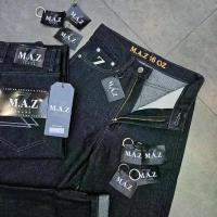 ราคา ยีนส์กระบอกกลาง ปั้นเฟด(ดีเทลใหม่)MAZผ้าดิบ 16ออนซ์ แถมป้ายห้อย+ตะขอ ขายดี (1733195145198733053)