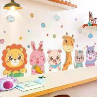ราคา สติ๊กเกอร์รูปสัตว์ สไตล์การ์ตูน สำหรับตกแต่งผนังห้องเด็กและห้องนอน สติ๊กเกอร์ติดผนัง ภาพวาดบนผนัง วอลล์เปเปอร์ กาวในตัว (1731206911860967971)