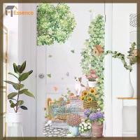 ราคา สติ๊กเกอร์ลายการ์ตูนดอกไม้และพืชสีเขียว, สติ๊กเกอร์ติดผนังไวนิล, การออกแบบดอกทานตะวันและแมวน่ารัก, DIY สำหรับเด็ก, ภาพจิตรกรรมฝาผนังประตู, ตกแต่งบ้านและห้องนั่งเล่น, วอลล์เปเปอร์ (1732775737036801201)