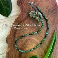 ราคา ❇สร้อยคอ หินแท้ 100% " แอฟริกันเทอร์ควอยซ์ และ นิลโอนิกซ์ "ขนาด 4mm หินนำโชค หินมงคล หินธรรมชาติ African Turquoise & Onyx❀ (1733339925710669708)
