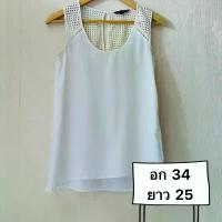 ราคา เสื้อกล้าม เสื้อแขนกุด แบรนด์ BANANA REPUBLIC มือสอง (B0001) (1732787681555023532)