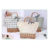 ราคา กระเป๋าผ้าหวายสวยงาม(พร้อมส่ง)พร็อบถ่ายรูป shoulder bag ทรง ขนม จีบ สไตล์ วินเทจ (1733128333205866303)