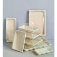 ราคา COD(แพ็ค 50 ชิ้น) กล่องซูชิคราฟท์ กล่องซูชิ ชามซูชิ sushi กล่องซูชิ-ขนม-เค้ก กระดาษเคลือบกันน้ำ-น้ำมัน ฝาใส (PET) กันฝ้าTikTok (1732901615321777291)