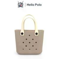 ราคา Hello Polo แถมฟรี Jibitz กระเป๋าแฟชั่น EVA สีโอวัลติน กระเป๋าถือขนาดใบเล็ก รุ่น BH2001 สำหรับคุณผู้หญิง กันน้ำ ผ้า ลูก ฟูก หิ้วlyn polar boll สไตล์ วินเทจ เเบรนด์เนม ก้อน (1733101052900312689)