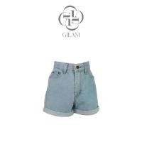 ราคา GILANI High-Waist Denim Shorts กางเกงยีนส์ขาสั้นเอวสูง ผู้หญิง สีฟ้าอ่อน ทรงสวย พับขา คลาสสิก ใส่สบาย ขาเรียว (1734035155934873383)