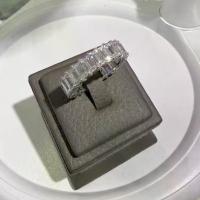 ราคา แหวนรอบวงเพชรCz ทรงสี่เหลี่ยมฝังรอบวง(Silver rings ) (diamond hecklace) (1734344675014248008)