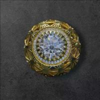 ราคา Moissanite Diamond Silver Ring Gold Plated (1733514172532229653)