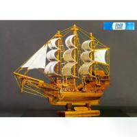 ราคา เรือสำเภาจีน เรือใบสีเงิน ไม้สัก มงคล เศรษฐี เสริมฮวงจุ้ย ตั้งโชว์ Chinese Junk Silver Ship Wooden Model Handmade Craft (1734359805687268743)