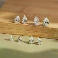 ราคา S925 sterling silver earrings from Radiant Jewelry, 8A zircon diamond earrings, light and luxurious, exceptionally shiny, best-selling teardrop-shaped zircon diamond earrings. (1734334286972290169)
