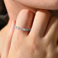 ราคา แหวนเพชร Moissanite 0.03กะรัต 2mm ตัวเรือนเงินแท้ 925 sterling silver (1734086276259415766)