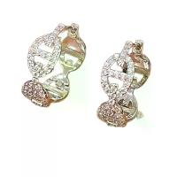 ราคา New Versatile Full Diamond Sparkling Earrings Light Luxury High-end Silver Needle Earrings Niche Design Zircon Crown Stud Earrings (1733876518793480184)