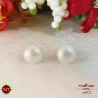 ราคา MT ต่างหูมุก เงินแท้ ไข่มุก น้ำจืด สีขาว ชุบเงินแท้ Silver earrings (pe002) MT Jewelry มณีธารา จัดส่งฟรี กทม (1734087226957137626)