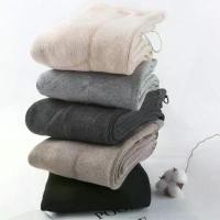 ราคา Japanese Style Cashmere Cotton Vertical Striped Slimming Fleece Lined Thickened Maternity Autumn Winter Base Layer Socks Pants One-piece Socks (1734240105812493428)