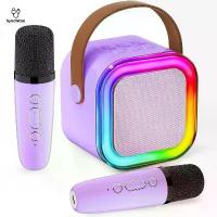 ราคา SyncWare ไมโครโฟนคาราโอเกะขนาดเล็ก 2 ตัว ลำโพงไร้สาย BT RGB ลำโพงปาร์ตี้สีชมพู รองรับ USB คุณภาพเสียงชัดเจน หูฟัง a11pro สาย Type C พร้อมไฟ LED สีสันสดใส speaker cleaner 30000000 (1734166067416434404)