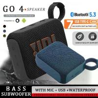 ราคา New Go 4 ไมค์ลำโพงพกพา ลำโพง Bluetooth เล็ก Waterproof Wireless Speaker Subwoofer Bass บลูทูธ ลำโพง For Computer/USB Speaker Bluetooth รำโพรงบลูทูธ Type-C Rechargeable Spekaer-Black (17342461550516976