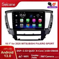 ราคา หน้าจอสัมผัส Seicane ขนาด 10.1 นิ้ว 2.5D QLED ระบบ Android 13.0 สำหรับรถยนต์ MITSUBISHI PAJERO SPORT ปี 2020 วิทยุรถยนต์ 2din สเตอริโอ GPS นำทาง รองรับ SWC แบ่งหน้าจอ Netflix PlayStore Waze YouTube (1