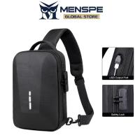 ราคา [จัดส่งทันที] MENSPE Oxford Men Chest Bag Fashion Pouch Bag Travel Shoulder Bag Casual Chest Bag Fashion Shoulder Bag Waterproof Casual Sport Street Bag for College Student (1733574832798598187)