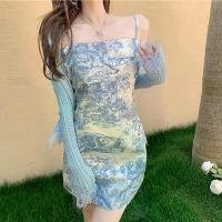 ราคา Strappy Dress Hepburn Style Elegant Mini Dress Women's Summer Sexy Bodycon Dress Short Dress A-line Dress (1733947825440393029)