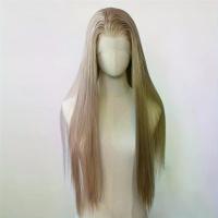 ราคา A Unisex Straight Hair Synthetic Lace Front Wig, 33.02* 10.16cm , Pre-Plucked, Glue-Free, Heat-Resistant Fiber Hair, 180% Density, Basic Style, High-Temperature Fiber, Suitable for Everyone (173424916