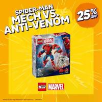 ราคา LEGO Super Heroes Marvel 76308 Spider-Man Mech vs. Anti-Venom (107pcs.), Building Blocks, Kids Toy (1734233949786834722)