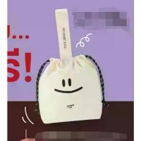 ราคา Sahred Toy mini bag tote กระเป๋าผ้า กระเป๋าถือ หน้ายิ้ม smiley white (1733897799901152903)