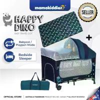 ราคา Mamakiddies Baby Cot 2 Levels เตียงเด็กอ่อนพกพา คอกเด็ก Travel Cot & Playpen เตียงเด็ก 2 ระดับ สำหรับทารกและเด็กเล็ก (1733994103648520024)